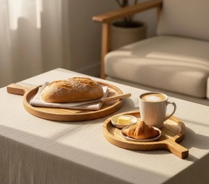 Tabla de Cortar Cuadrada de Madera con Guía para Cortar Pizza Grabada con Láser, para Restaurante, OEM Vietnam - Product Image 1