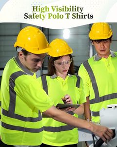 <b>Top</b> Selling High Visibility Two Tone Long Sleeve Work Wear Safety Shirt 100% Polyester Hi Vi <b>Reflective</b> Safety Shirt - Product Image 5