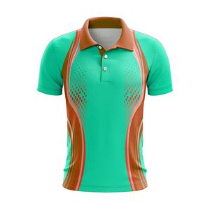 Polo de sport en polyester pour hommes, sublimation numérique, pour équipe, club, créez votre propre design, maillot de cricket, maillot de football, t-shirt polo - Product Image 2