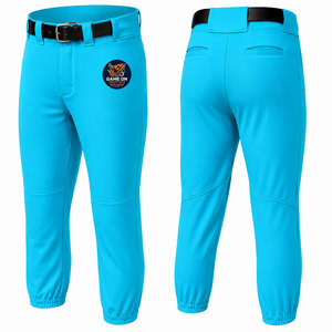 Pantalon de baseball personnalisé pour homme, couleur unie, 100 % polyester, grandes tailles, service OEM ODM disponible pour les vêtements d'extérieur - Product Image 3