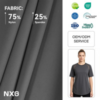 Tela Premium de 160 g/m², 75% Nailon, 25% Elastano, para Camisetas de Running, Tacto Refrescante, Resistente a Desgarros, Muestra Disponible