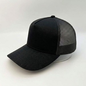 Custom <b>Black</b> Mesh Trucker Hat 5 Panel Snapback <b>Cap</b> Breathable Foam Front Adjustable <b>Baseball</b> <b>Cap</b> For Men And Women - Product Image 1