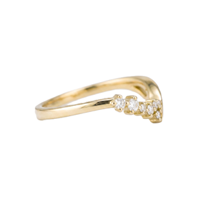 Wholesale Round Lab Grown Diamond 14K 18K Solid Gold Prong Statement Minimalist Curved <b>Ring</b> Anniversary <b>Ring</b> <b>Proposal</b> <b>Ring</b> - Product Image 4