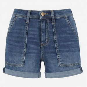 Shorts en jean tendance pour femmes, couleur personnalisée, décontractés, style streetwear estival, vêtements pour femmes - Product Image 1