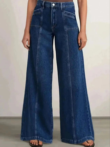 Pantalon palazzo élégant pour femme, coupe large, taille haute, décontracté, léger et respirant, idéal pour le bureau et les occasions décontractées - Product Image 2