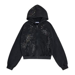 Sudadera con Capucha Vintage Estilo Street Acid Wash para Hombre, Sudadera con Capucha Desgastada con Aspecto Moderno - Product Image 2