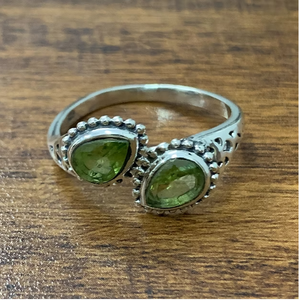 Dainty <b>Peridot</b> Gemstone <b>Ring</b> Crafted In Silver 925 High Quality <b>Ring</b> Jewelry for Everyday Wear Bulk Supply - Product Image 3