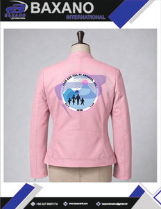 Chaqueta de cuero verde premium de la hermandad Jack And Jill Of America con letras griegas para miembros de JAJOA, chaqueta para mujeres - Product Image 5