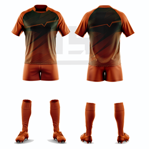 Ensemble d'uniformes de rugby personnalisés avec impression numérique, broderie 3D, coupe-vent, respirant, séchage rapide, maillot et short de sport athlétique - Product Image 4