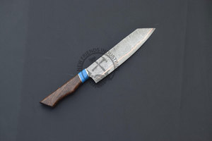 Top Trending High Quality Handmade Copper Damascus Chef <b>Knife</b> 8" Ambidextrous Multi-Purpose <b>Sharp</b> Razor <b>Kitchen</b> <b>Knife</b> - Product Image 4