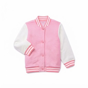Veste universitaire rose RELEVO unisexe, style preppy, en polaire, boutonnée, coupe classique, pour le printemps - Product Image 4