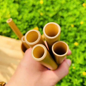 Custom Logo Printed Bamboo <b>Straws</b> <b>Reusable</b> Natural Drinking <b>Straws</b> Wholesale Eco Friendly Promotional Gift Set - Product Image 5