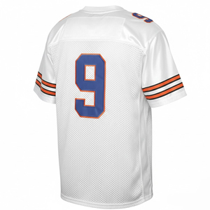 Camiseta de Fútbol Americano Blanca con Cuello en V, Manga Corta, Malla Transpirable, Estampado Sublimado, Número 9, para Hombre Adulto, Corte Regular - Product Image 4