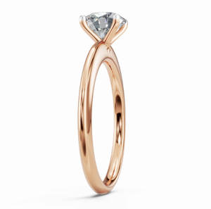 Bague en or avec diamant authentique 9K 14K 18K Or jaune rose blanc Métal Bijoux fins Idée cadeau Bague de fiançailles Bague de mariage pour elle - Product Image 2