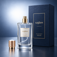 Flacon de parfum de luxe 100 ml, flacon de parfum avec logo personnalisable, emballage de parfum, flacon vide