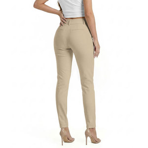 Pantalones Chino Personalizables de Marca Privada para Mujer, Transpirables, con Control de Humedad, Precio Razonable, Inspirados en Diseñadores - Product Image 4