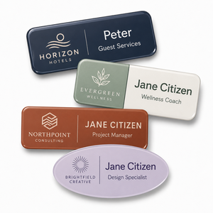 Premium Acrylic <b>Name</b> Badge Custom Staff Identification Tags with Personalized Printing for Office and Hotel Employees - Product Image 3