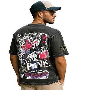 Camisetas Retro Personalizadas para Hombre, Estilo Off-the-Shoulder, para Actividades Deportivas de Verano, Varias Tallas, Tela de 180 Gramos - Product Image 2