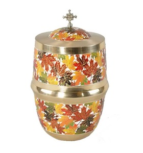 Urna Funeraria Tradicional de Metal para Cenizas Humanas, Diseño Religioso para Adultos, Urna Clásica para Cenizas de Adultos, Urna Conmemorativa para Funeral - Product Image 4