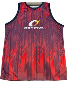 Maillot de basket-ball en polyester personnalisé pour adultes, prix de gros bon marché, taille pour jeunes et adultes, maillot de basket-ball sans manches - Product Image 5