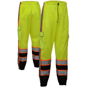 Pantalon de travail de sécurité pour la construction, pantalon robuste pour hommes, bande réfléchissante, vêtements de travail haute visibilité, pantalon multipoches - Product Image 6