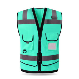 Reflective Engineer Safety <b>Vest</b> <b>Utility</b> High Visibility Workwear for Industrial Construction and Site Management - Product Image 2