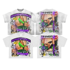 เสื้อยืดคอตตอนผู้ชายแบบวินเทจฟอกสีทรงหลวมพร้อมบริการผลิตแบบ Private Label สำหรับแฟชั่นคนเมือง - Product Image 1