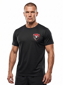 T-shirt décontracté homme personnalisé Dumela vert olive à manches courtes et col rond, coupe ajustée, séchage rapide, respirant, anti-plis, anti-boulochage - Product Image 3