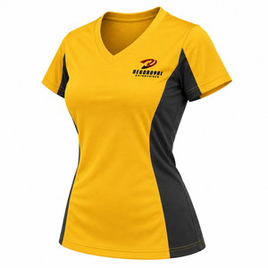Camisetas básicas de algodón duraderas y fáciles de cuidar para mujer, con cuello en V, para viajar y un estilo casual versátil para un look moderno y duradero. - Product Image 3