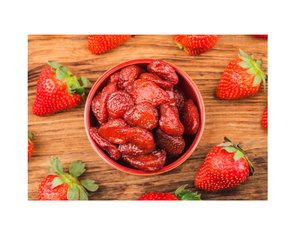Fraises entières conservées dans du sirop, goût sucré, collation naturelle aux fruits - Product Image 1