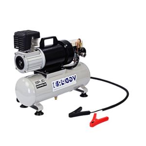 24V High Efficiency Weatherproof Long Duty Cycle DC Oil Free Professional Maintenance Mini Air <b>Compressor</b> Pump with 8 Liter tank - Product Image 1
