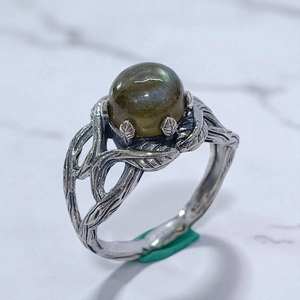 Anillos de plata de ley 925 con piedras preciosas naturales, diseño único, anillos y joyería de plata de ley 925 - Product Image 2