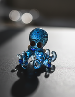Figurine de pieuvre en verre artisanal, style Art Déco, personnage animalier, presse-papiers en cristal, objet décoratif pour la maison, le bureau ou le tableau de bord de voiture, cadeau