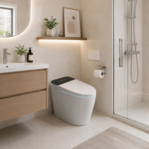 Wismart 101 Smart Toilet Automatic Bidet Ceramic Heated Seat Gravity Flushing <b>Remote</b> <b>Control</b> 220V S-Trap Hospital Apartment - Product Image 6