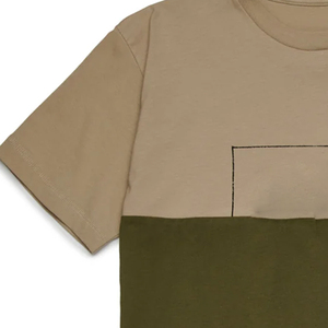 T-shirt à col rond pour garçons avec coutures durables, tenue scolaire quotidienne, vêtements de sport, vêtements élégants, vente en gros, approvisionnement en vrac - Product Image 3