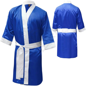 Robes de boxe pour hommes, nouveau style, couleur personnalisée, robes de boxe, kimono de Jiu Jitsu, fabriqué au Pakistan, robes de boxe en vente, OEM personnalisé - Product Image 6