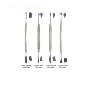 Râpe à os Miller chirurgicale dentaire double extrémité en acier inoxydable, instruments parodontaux - Product Image 1