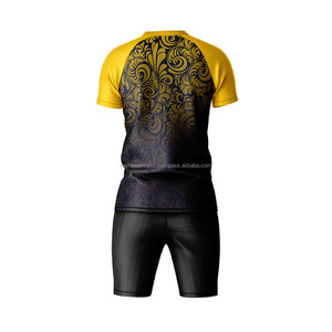 Maillot de football de haute qualité pour hommes, uniforme de football, vêtements de sport respirants avec caractéristiques rétro et impression de noms automatisée - Product Image 2
