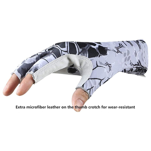 Gants de pêche personnalisés en gros, durables, à séchage rapide, avec protection UV, pour les applications marines et de pêche en plein air - Product Image 2