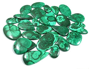 อัญมณี Malachite ธรรมชาติขายส่งจำนวนมากทำด้วยมือ Cabochon มากอัญมณีทำ - Product Image 3
