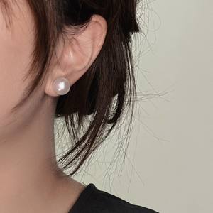 Zhuji High Quality Aurora Flawless Mantou Round <b>Pearl</b> <b>Earrings</b> 6-12mm Freshwater Natural Wholesale - Product Image 3