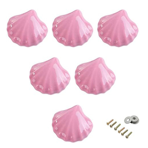 Cabinet <b>Handles</b> Dresser Knobs Drawer <b>Pulls</b> for Kid's Room <b>Door</b> <b>Handles</b> Cupboard Knobs Lovely Shell <b>Door</b> Metal Knobs - Product Image 2