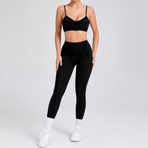 Custom Logo High Quality Women’s Fitness Yoga Set – Breathable 3D Cut Sports Suit with Contouring Seam Design - Product Image 4