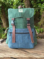 Sac à dos pour ordinateur portable en lin écologique tendance, design minimaliste durable, loisirs, fait main, école, cordon de serrage