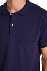 เสื้อโปโลชาย ดีไซน์คอปกพรีเมียม แขนสั้น ติดกระดุมด้านหน้า สไตล์สมาร์ทแคชชวล ทรงทันสมัย ดูเรียบหรู พร้อมรายละเอียดที่ประณีต - Product Image 3