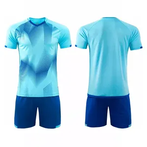 Vente flash - Ensembles d'uniformes de football pour hommes adultes à manches courtes, de haute qualité, en spandex/coton, avec logos personnalisés, écologiques, respirants et à séchage rapide - Product Image 3