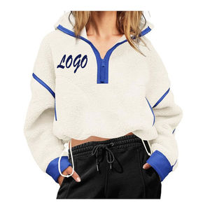 Best Design Women's Sherpa <b>Jacket</b> High Quality Sheep Skin Leather Printed Button Fleece Fur Collar Women's <b>Jackets</b> - Product Image 3