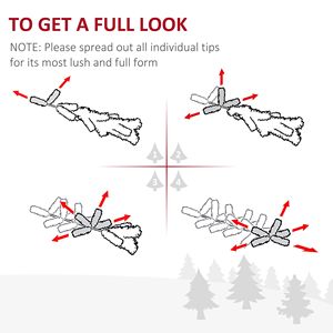 Albero di Natale Artificiale Verde Sottile di 2,13 m con 865 Punte Realistiche per Decorazioni Festive Domestiche - Product Image 6