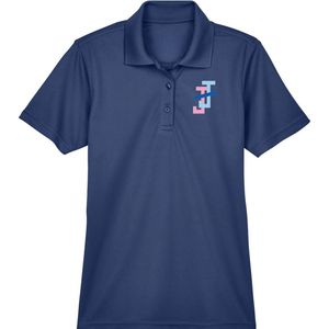 เสื้อโปโลปักลายพรีเมียมสำหรับสุภาพสตรี แจ็คแอนด์จิล แขนสั้น คอปกติดกระดุม เสื้อทำงานลำลอง สั่งทำโลโก้ได้ ขายส่ง - Product Image 1