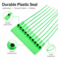 Sceau de sécurité en plastique numéroté anti-corrosion YSD-400 mm avec logo personnalisé pour le contrôle des stocks d'entrepôt